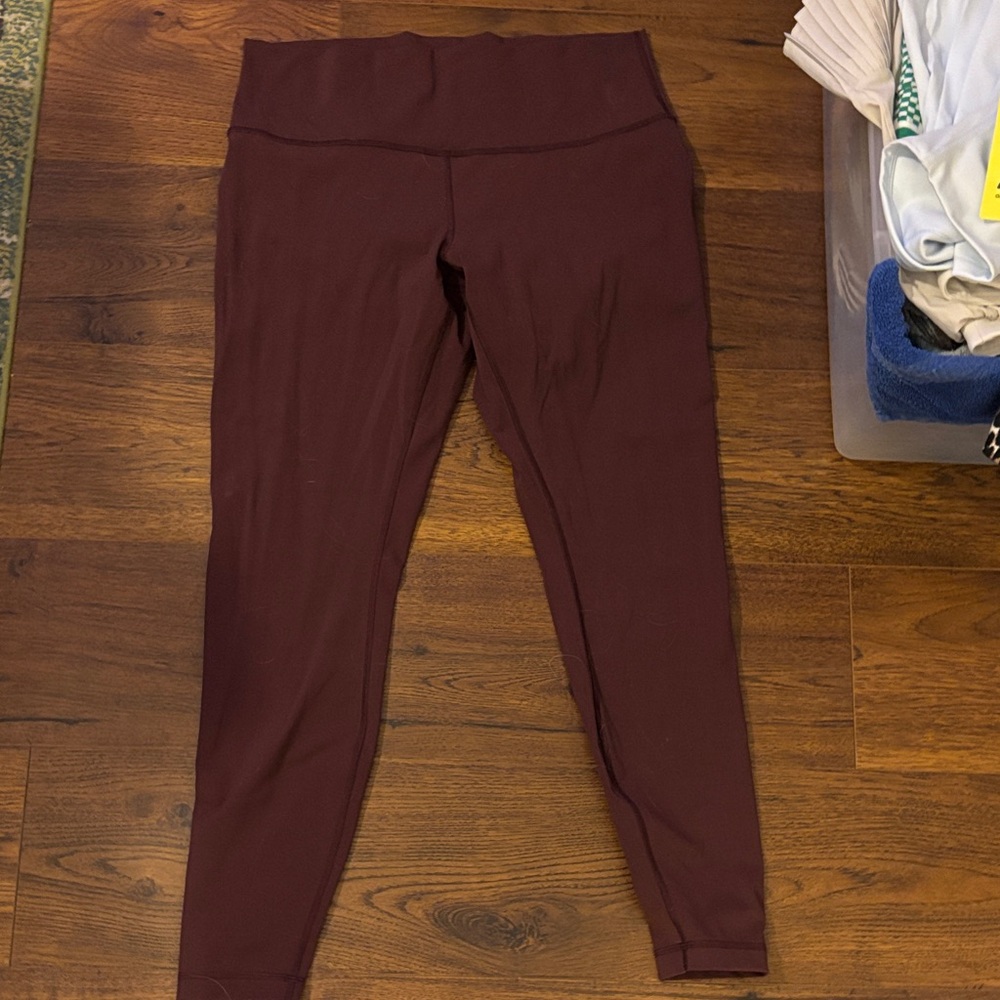 lululemon athletica Burgundy Leggings